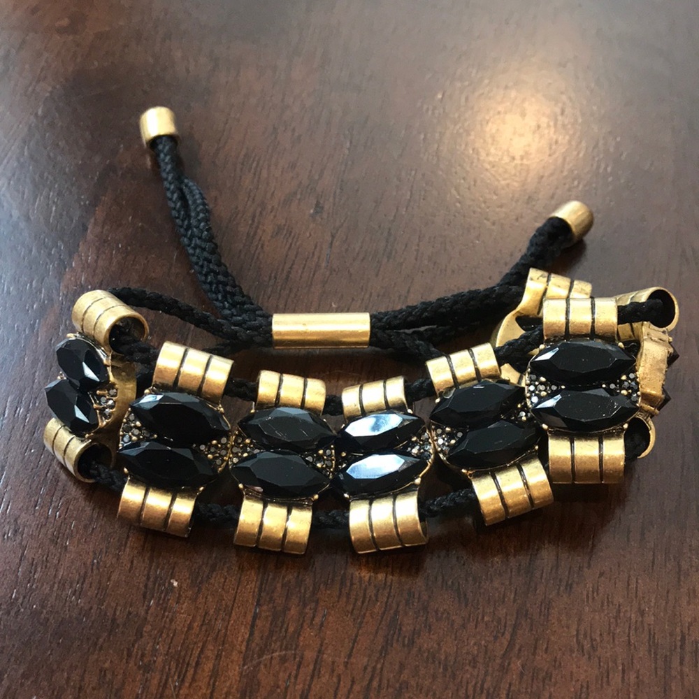 Gold & Black Rope Bracelet